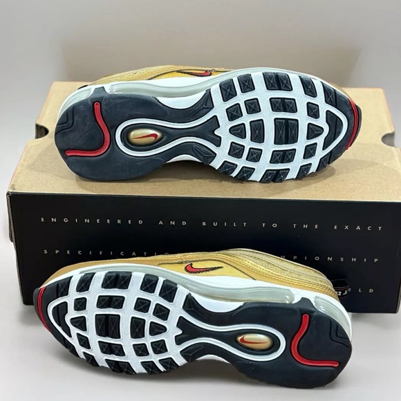 Nike Air Max 97 OG Metallic Gold Sneakers - Picture 6 of 7